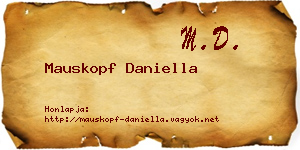 Mauskopf Daniella névjegykártya